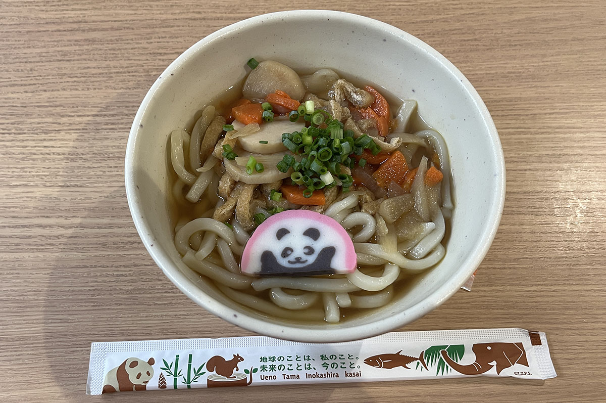 パンダのけんちんうどん
